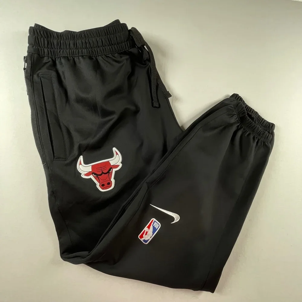 Nike Chicago Bulls NBA‎ Dri-FIT City Edition Track Pants Mens XXL Black Joggers